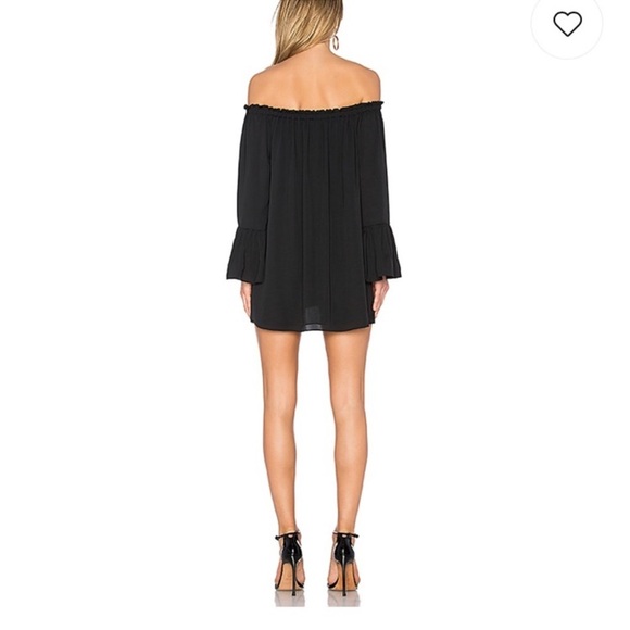 Amanda Uprichard Saratoga Off the Shoulder Mini Dress Tapestry Blue sz small - Picture 3 of 8